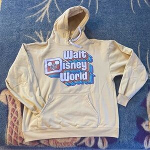 Disney world yellow hoodie size large